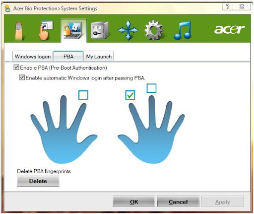 acer bio protection download windows 8